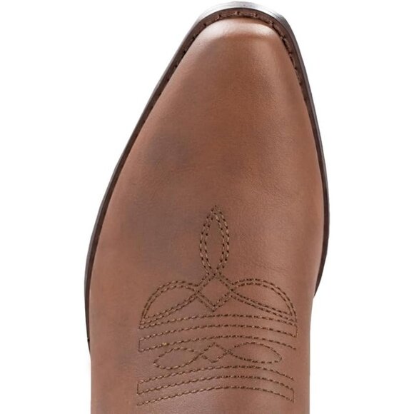 Iuv Cowboy Women Mid Calf Boote Brown Brown Not Water Resistant Pointy Toe - Picture 5 of 8